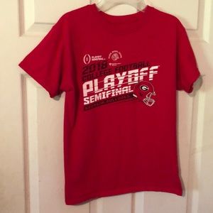 Georgia Bulldogs 2018 Rose Bowl Red T-Shirt Boys Large L
